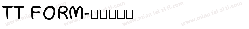 TT FORM字体转换